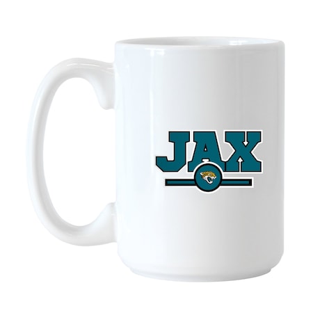 Logo Brands Jacksonville Jaguars 15oz Letterman Sublimated Mug 615-C15M-2